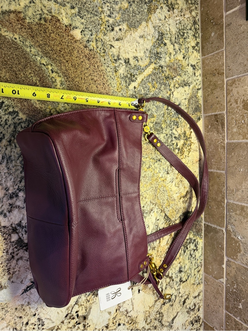 Hobo Women's Leather Shoulder Bag in Mulberry Glaze - Picture 4 of 9
